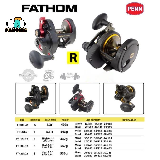 Reel OH Penn Fathom 15LD, 30LD, 15LD2, 30LD2, 25NLD2 - 5BB