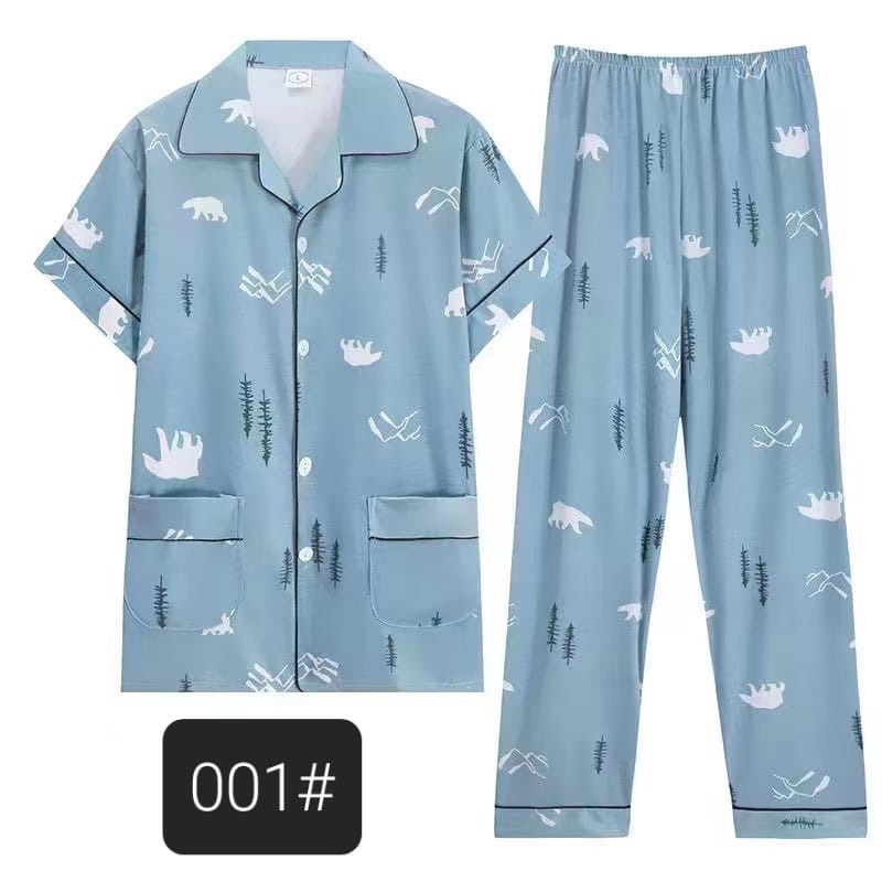 PAJAMAS COWOK KAOS IMPORT SET CELANA PANJANG BIG SIZE L-3XL NEW ARRIVAL