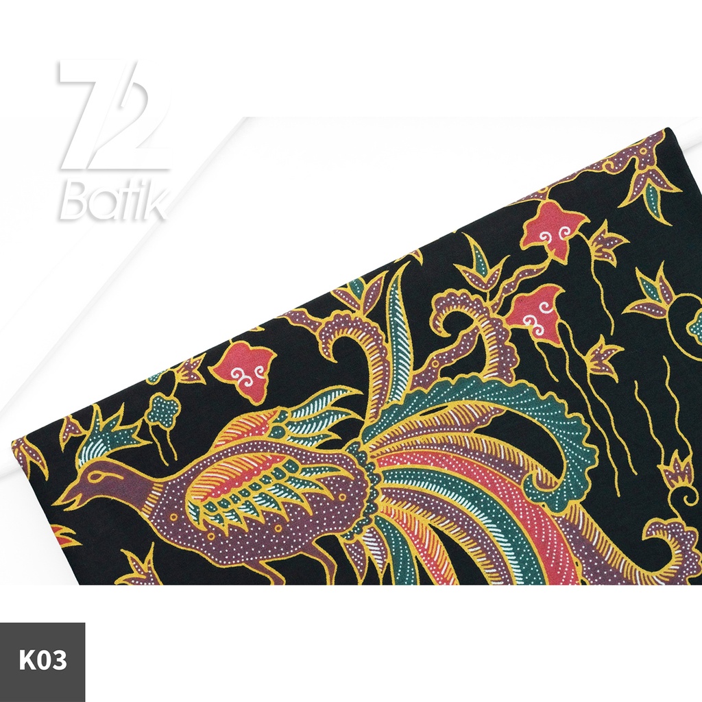 KAIN BATIK PREMIUM Bahan Katun Motif Burung Pohon Kering Hitam 722739 Cap 72 Jarik Jarit Samping Kebat Panjang Batik Katun Modern Premium Bahan Seragam Batik Pernikahan Kantor Keluarga Murah Kamen Jadi Batik Bali Lembaran