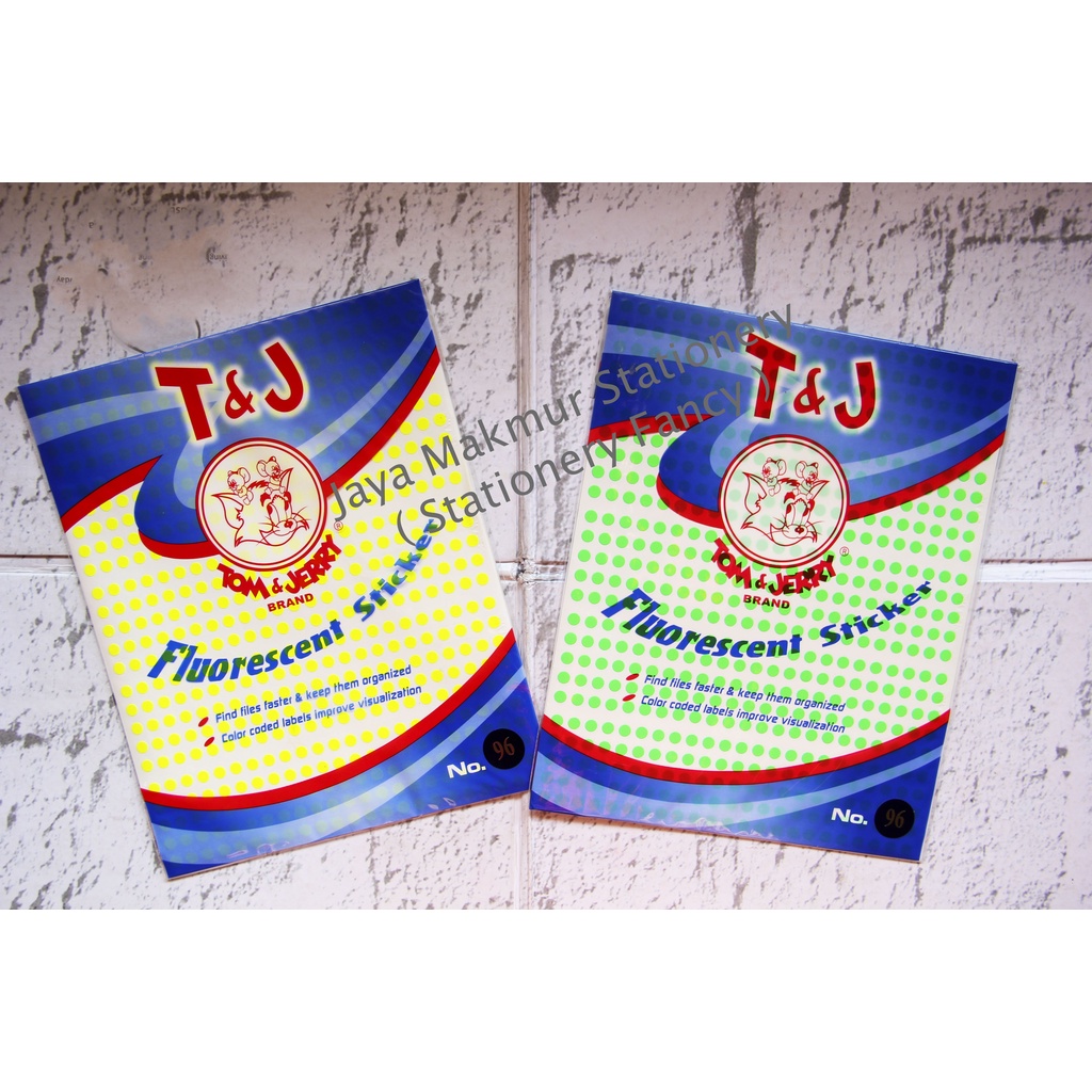 Sticker Label Tom &amp; Jerry Fluorescent No. 96