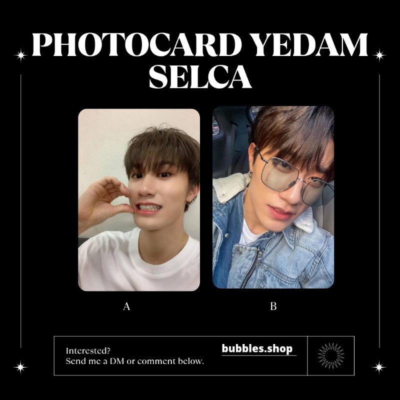 PHOTOCARD UNOFFICIAL YEDAM TREASURE SELCA