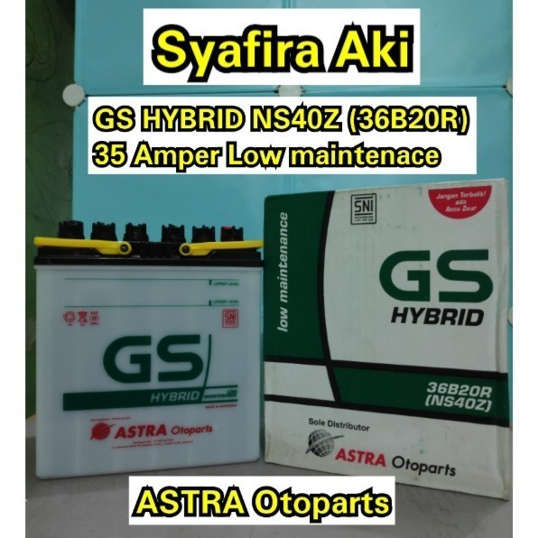 Accu Aki Basah Mobil Avanza Xenia Rush GS NS40Z GS ASTRA ORI = 34B19