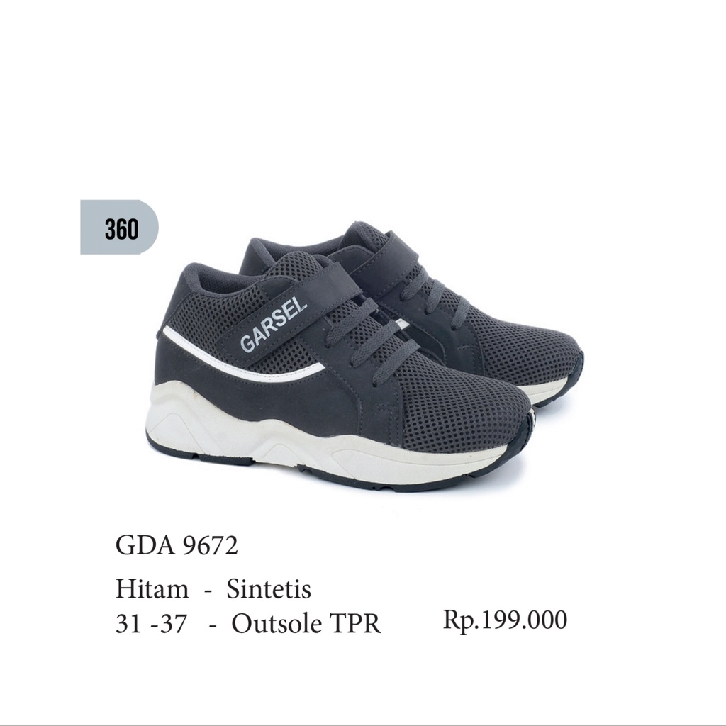 sepatu anak laki laki,sepatu sekolah anak,sepatu casual anak GDA9672