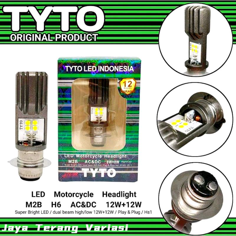 LAMPU LED MOTOR TYTO M2B H6 AC/DC BEBEK/MATIC /DOP k1 TYTO M2B H6