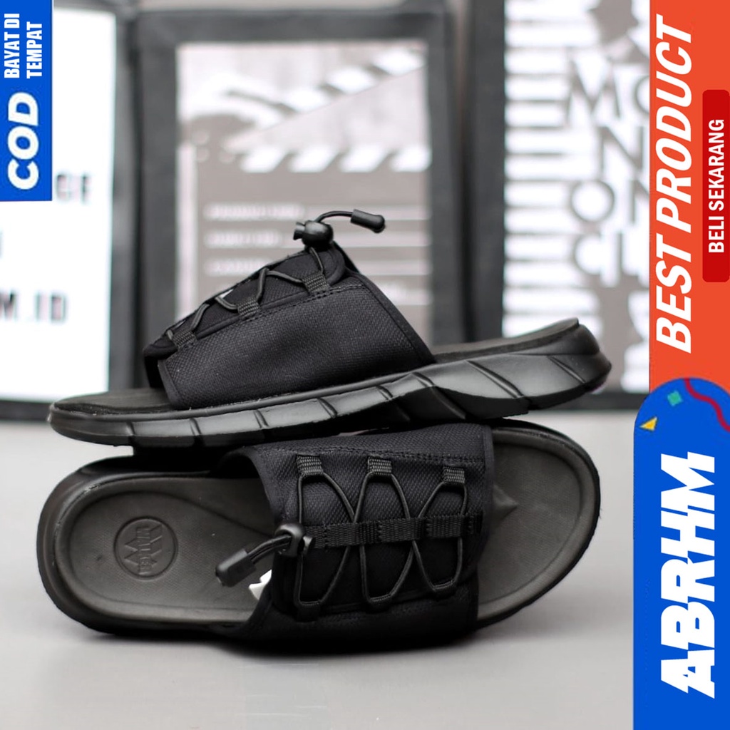 Sandal Slide Pria Sendal Selop Pria Terbaru Abrhm Bias