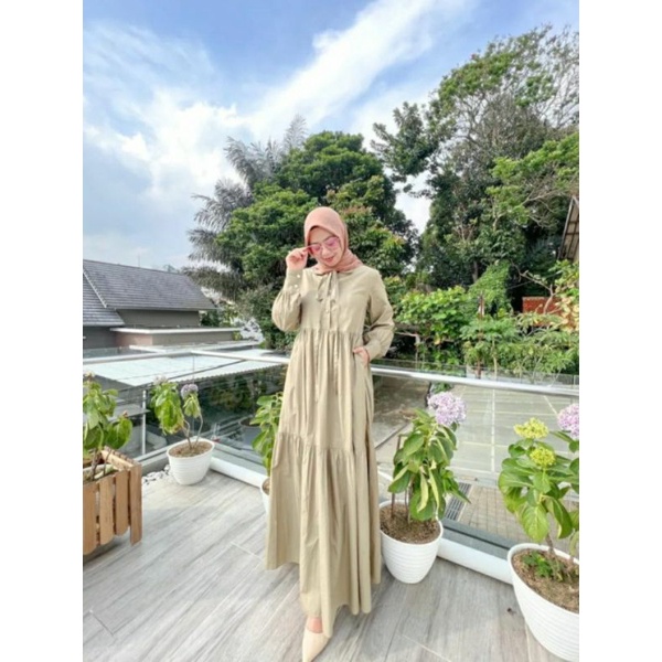 Dress/Gamis/Tunik  Bisa Request Model/ Dress Premium/ Dress Cotton Rayon/ Dress Murah Adem Jatuh