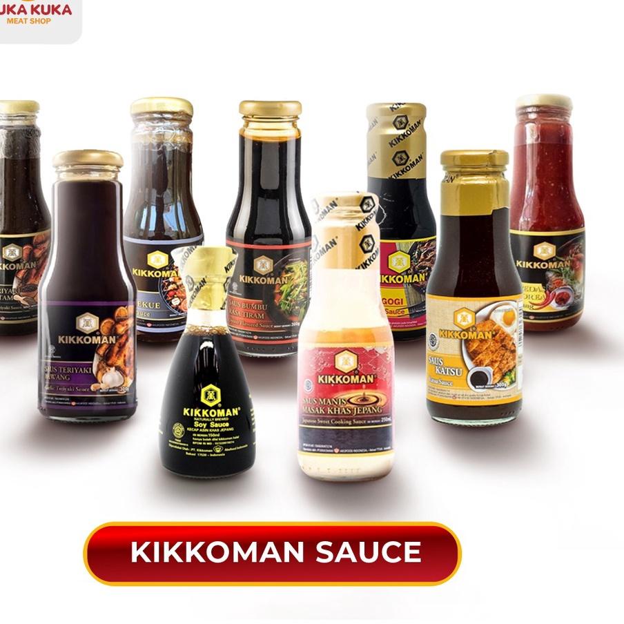 

FIA592 Saus Kikkoman All Variant Bestseller 300gr BBQ, Garlic Teriyaki, Bulgogi, Gochujang, SoySauce, Mirin, Blackpepper, Katsu & Tiram |