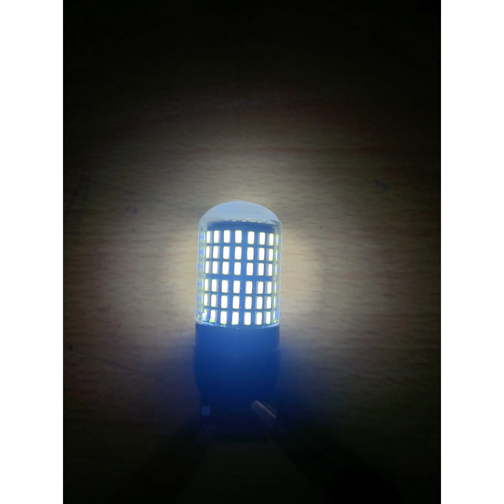 Lampu  rem Stop LED Strobo 1157 arus DC warna Merah  &amp; Putih berkedip kedip 33titik motor atau mobil