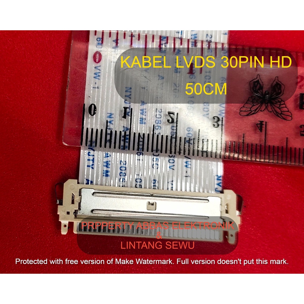 KABEL LVDS 30PIN LCD PANEL LVDS 30 PIN 50CM 50 CM