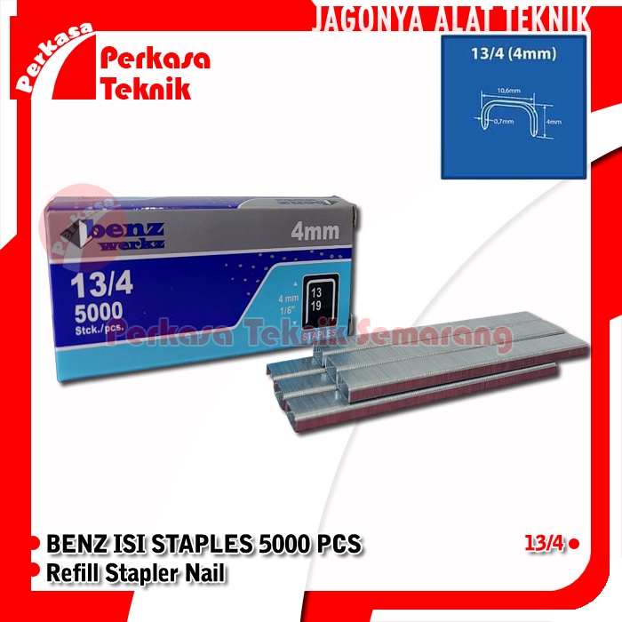 

BENZ Isi Staples Jok Tangan Manual Refill Gun Tacker R23 13/4 4mm