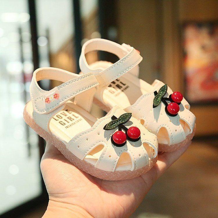 CTS SH2134N Sepatu sendal anak motif ceri timbul untuk bayi 6bulan sampai anak 5 tahun Sepatu sendal sandal anak perempuan motif ceri timbul sendal sepatu anak perempuan balita bayi fashion bayi baby born bayi perempuan