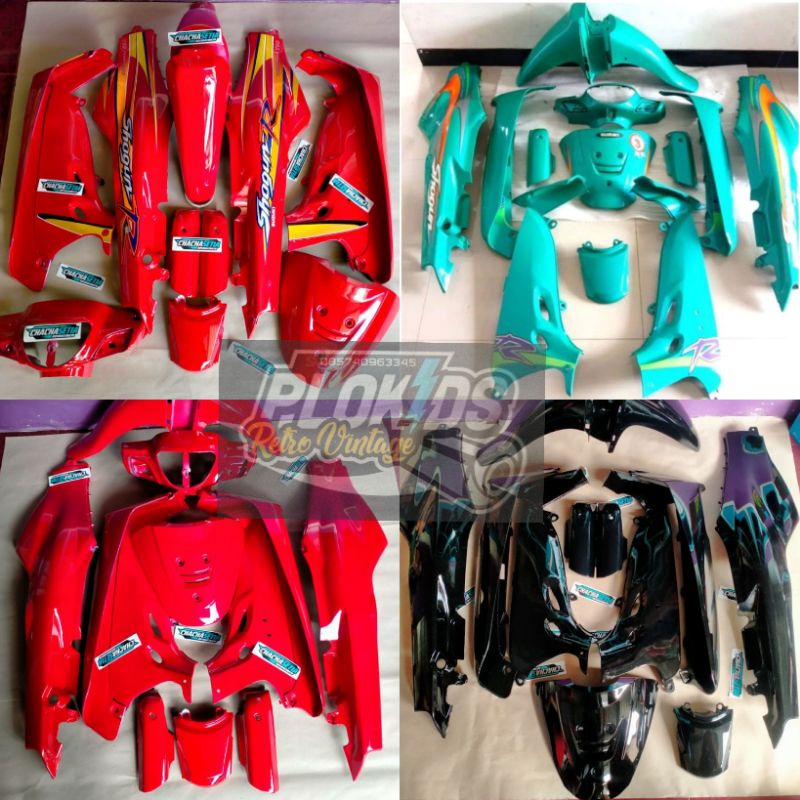 PAKET BODY HALUS FULLSET SHOGUN R 110 NEW SET STICKER