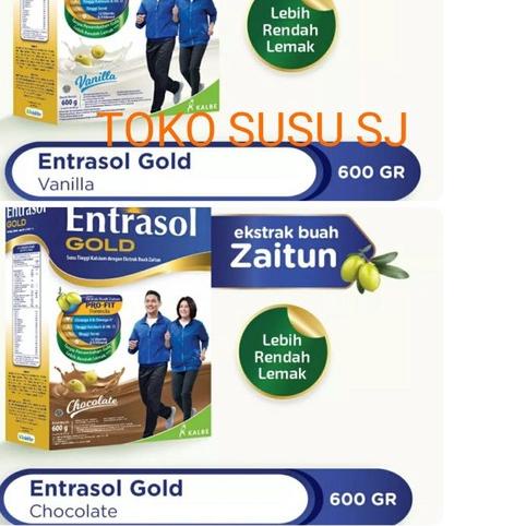 

♨ ENTRASOL GOLD VANILA COKLAT 600 gram/600gr/VANILLA/CHOCOLATE ➮