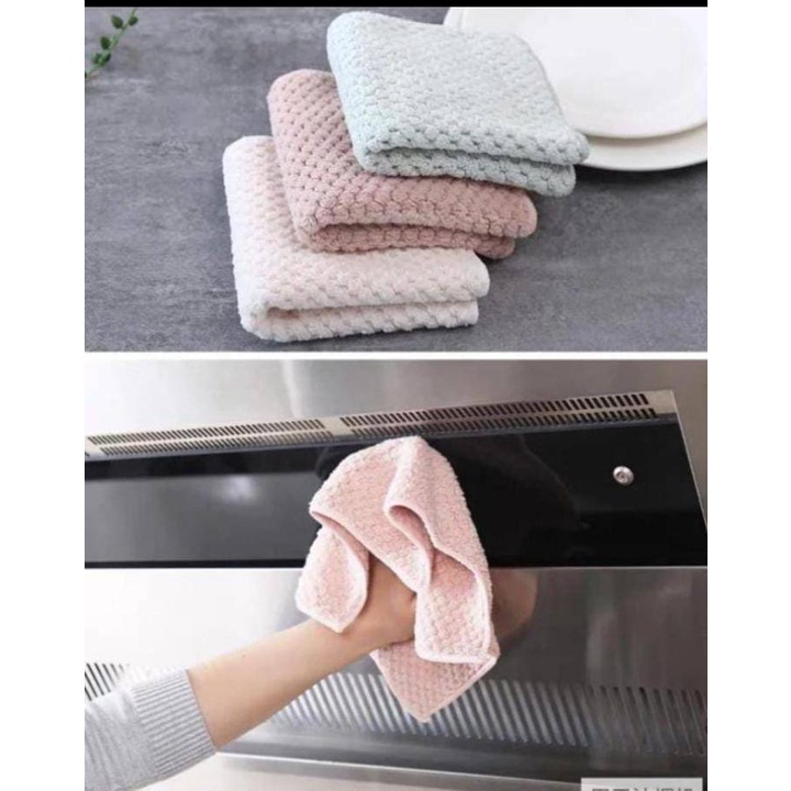 (ISI10PCS PER POUCH) Lap Dapur Tebal Lembut