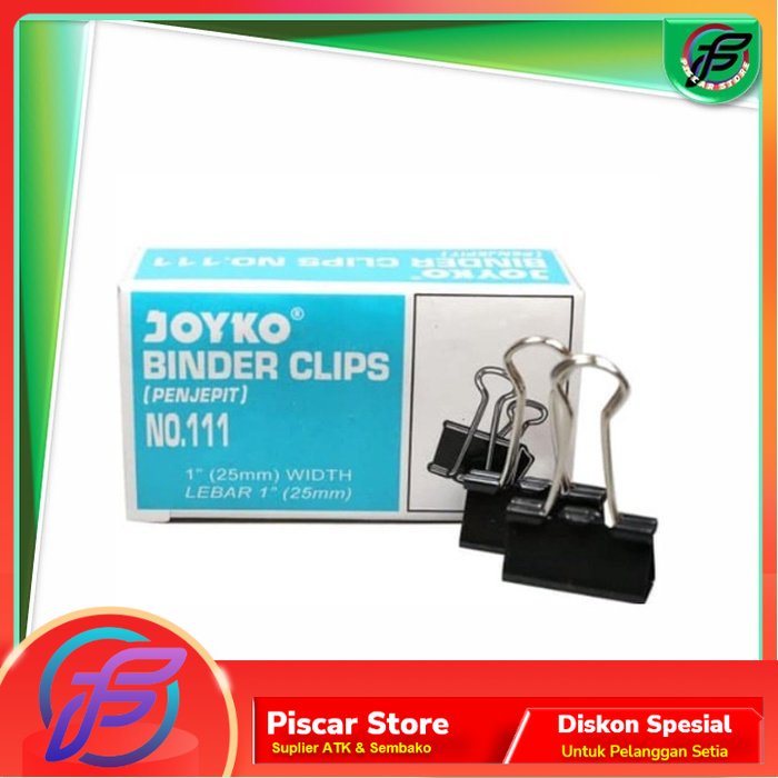 

BINDER CLIP JOYKO 111 Penjepit Kertas JOYKO CLIP 111