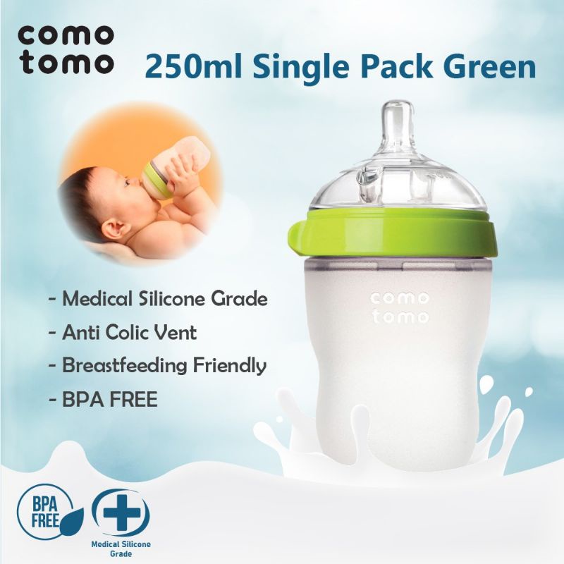 Comotomo Green  250 ml/ botol susu bayi