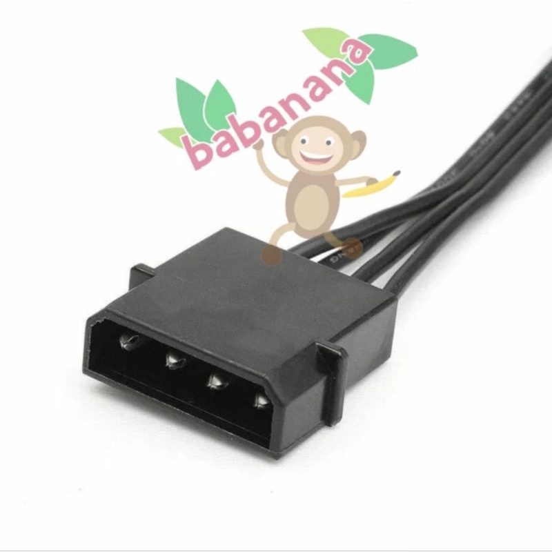 Kabel Splitter 1x Molex Power 4 pin to 5x Power Sata Cable