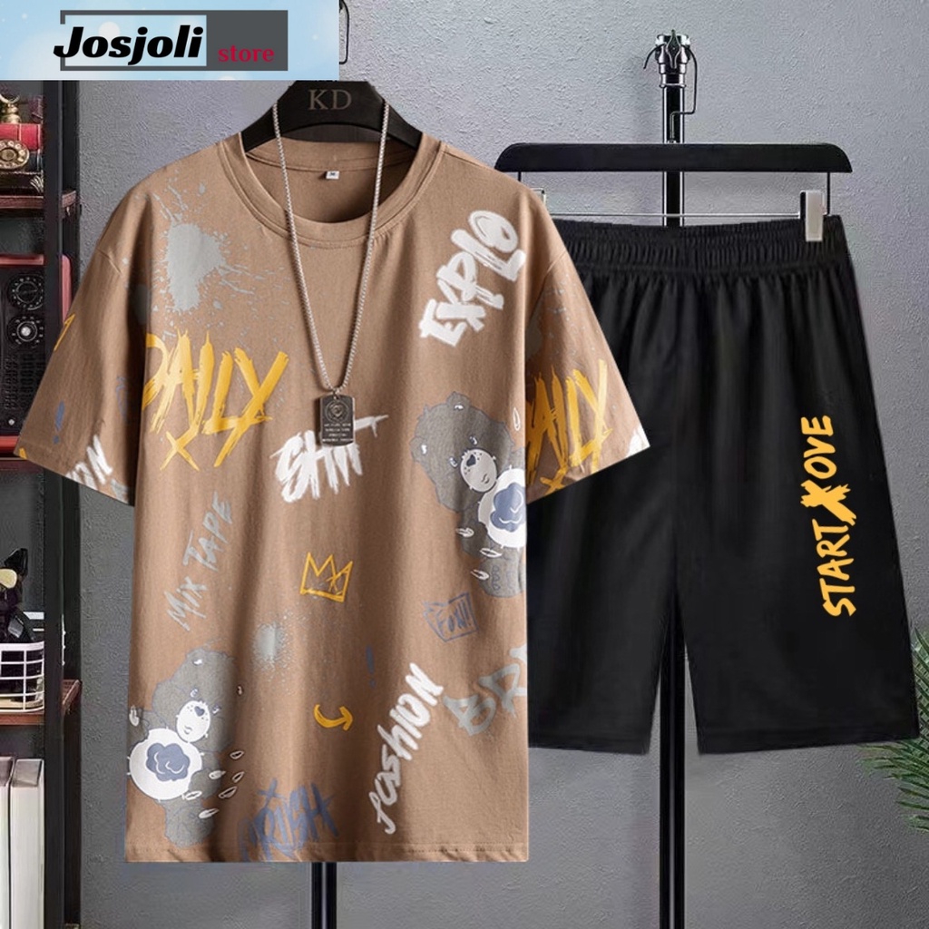 JOSJOLI_STORE/Stelan Expo dan HR/Satu Stel Atasan dan Bawahan Pria Dewasa/Fit to L