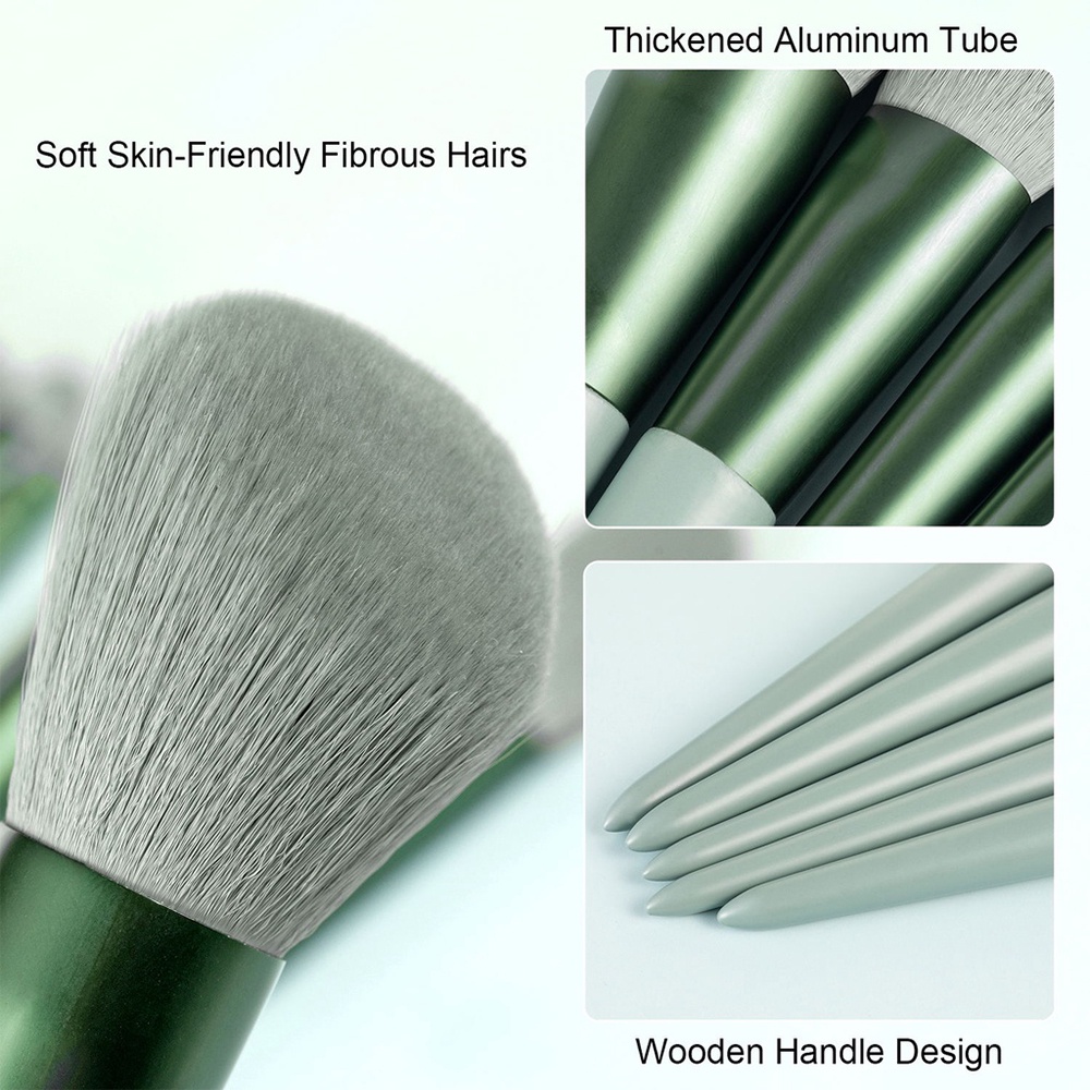 MAGEFY 13PCS Kuas Set Make up Brush Kecantikan Set Bulu Lembut Blush Model Portabel Alat Kecantikan 0122