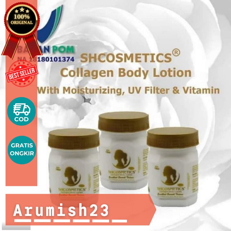 BIBIT PEMUTIH COLLAGEN SH COSMETICS - COLLAGEN BODY LOTION