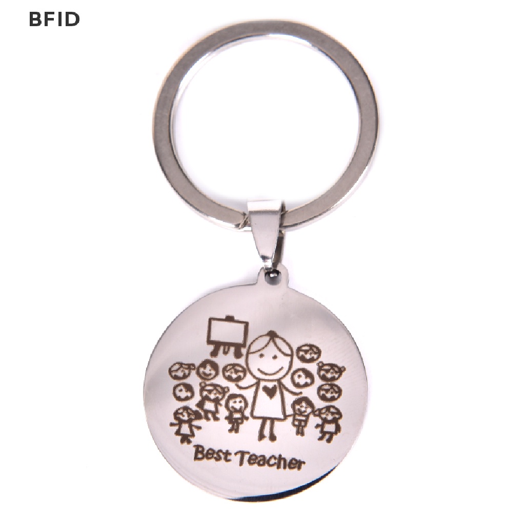 [BFID] Gantungan Kunci Grafir Thanks for Teacher Keychain Custom Nama Hadiah Untuk Guru New [ID]