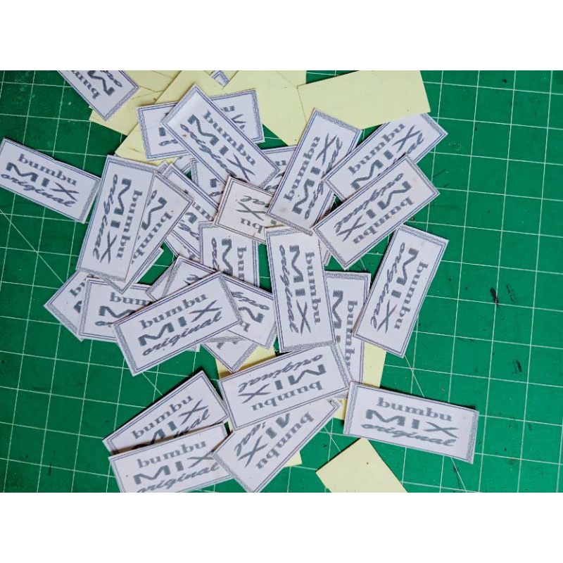 

kertas stiker label untuk bumbu