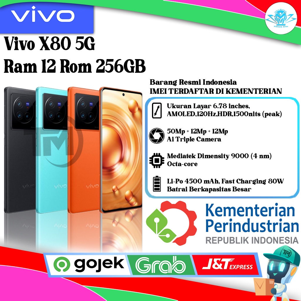 Vivo X80 5G Ram 12 Rom 256GB