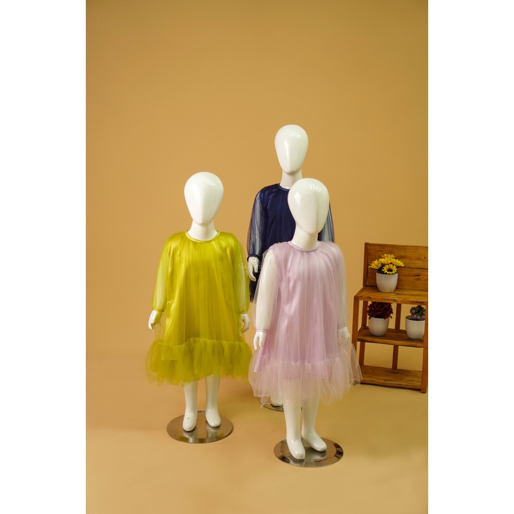 SAOIRSE'S Zelia - Dress Tulle Anak Perempuan Gaun Anak Korean Lebaran Usia 2-8 Th Variasi Warna 1