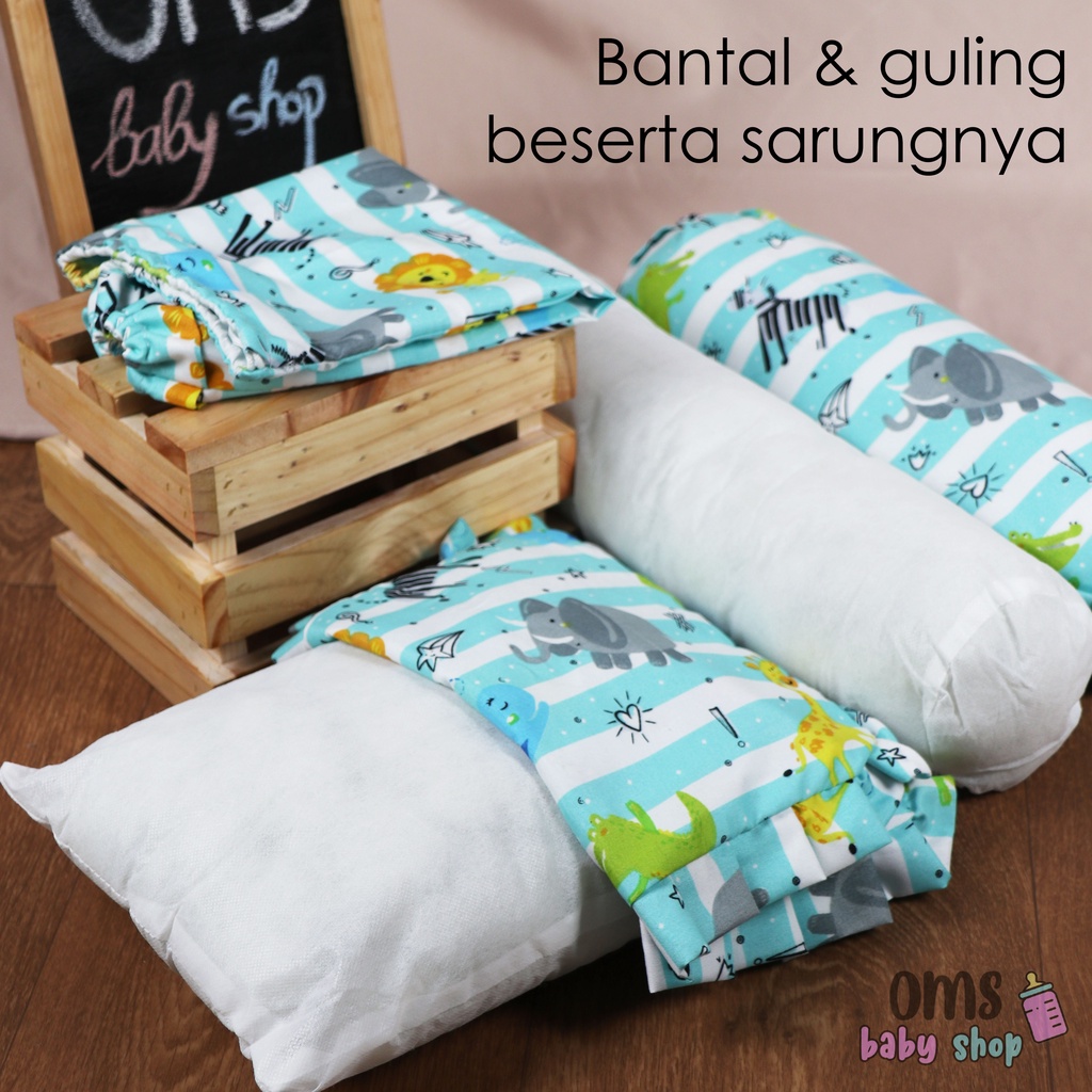 Bantal Guling Bayi Set Karakter by OMS babyshop FREE TAS MIKA! Bantal bayi premium quality TERMURAH! COCOK UNTUK KADO