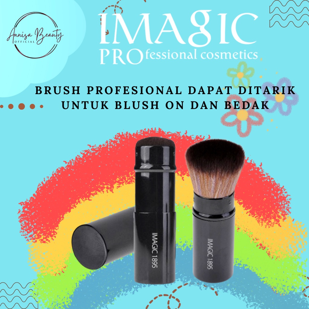 [100%ORIGINAL] IMAGIC Brush Profesional Dapat Ditarik untuk Blush On dan Bedak