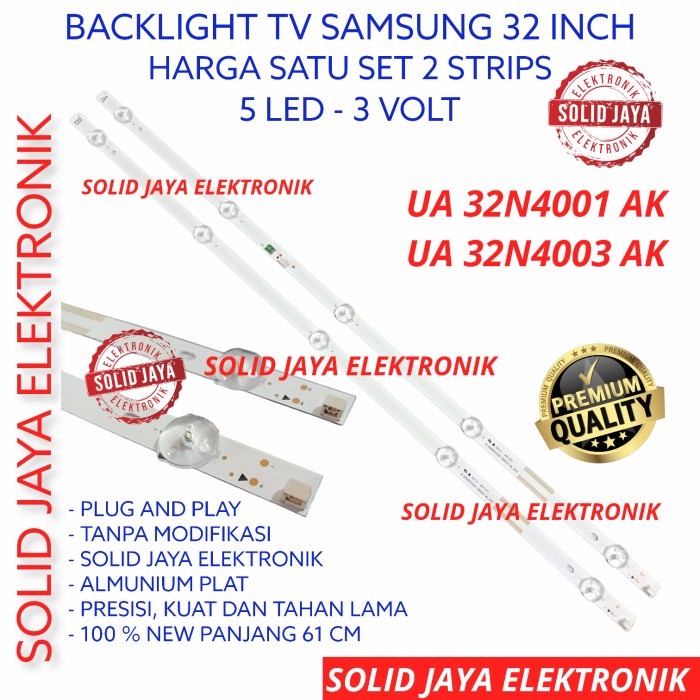 Tgs Backlight Tv Led Samsung 32 Inc Ua32N4001Ak Ua32N4003Ak Lampu Bl 5K 3V