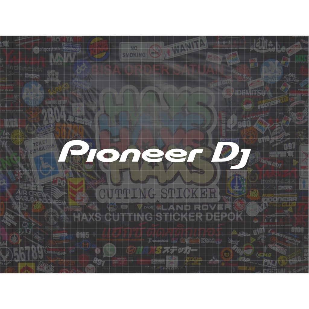 Cutting Sticker Pioneer Dj Ukuran 30 Cm Untuk Motor Mobil