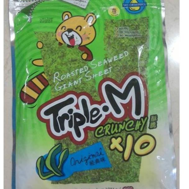 

Jual ￣ Triple M Roasted Seaweed Giant Sheet Original isi 9 ☂