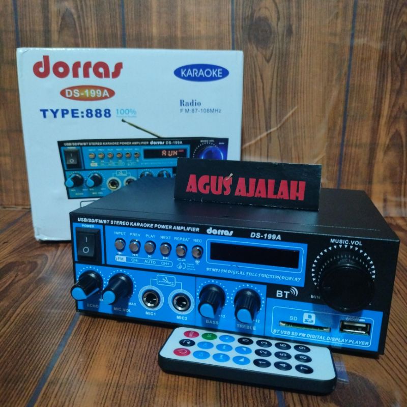 Jual DIKIRIM dari Jakarta COD POWER AMPLIFIER ds199 600watt +echo mixer