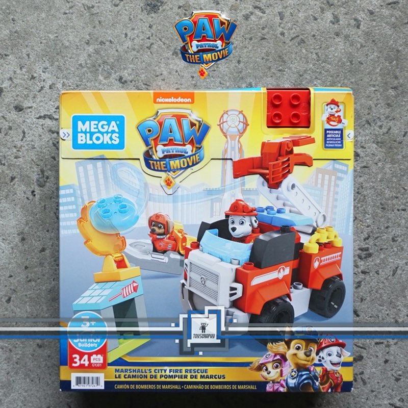 Jual Mega Bloks Paw Patrol The Movie Marshall City Fire Rescue Blocks Duplo Shopee Indonesia