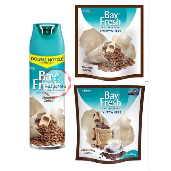 BayFresh Air Freshener Everywhere Morning Coffee Cappucino bay fresh bag dan spray