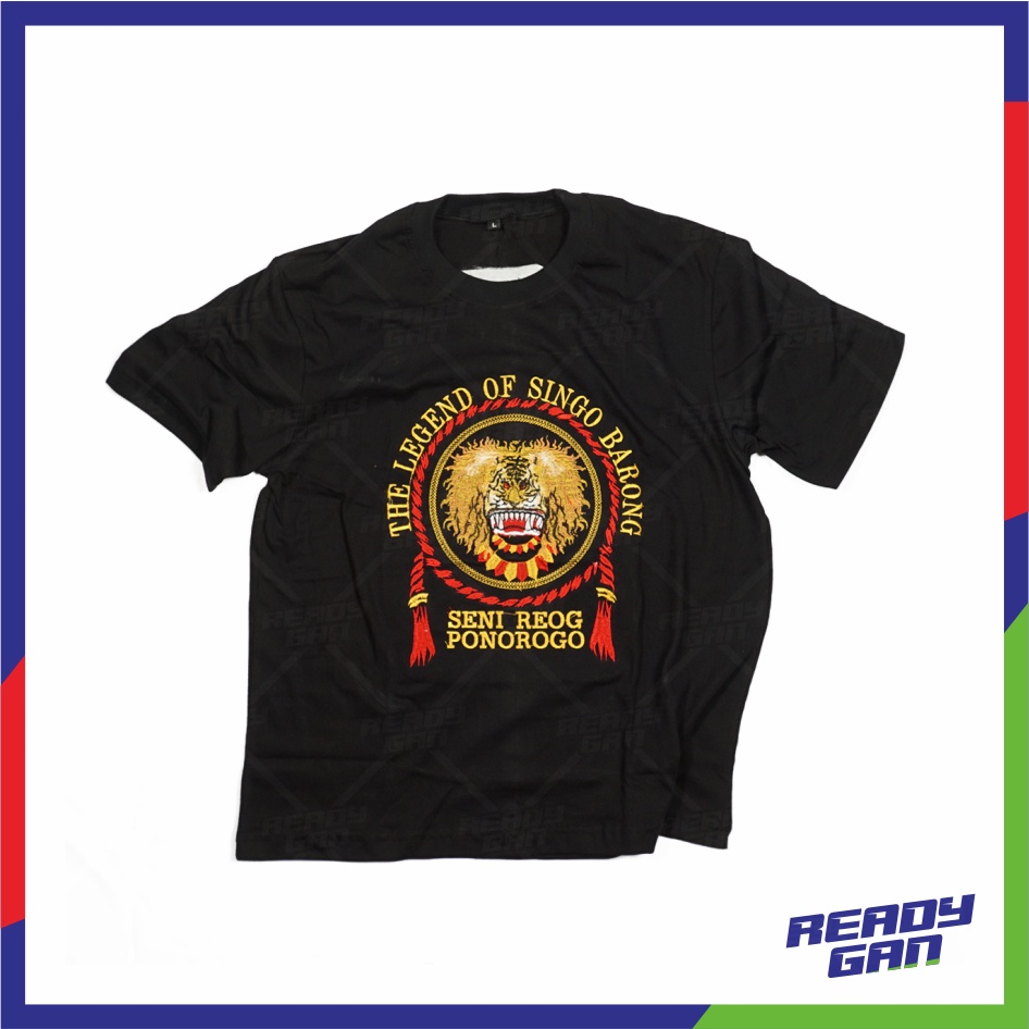 KAOS REOG PONOROGO BORDIR SINGO BARONG / KAOS BORDIR REOG PONOROGO