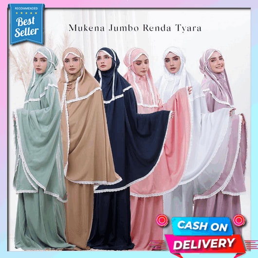 Cod Termurah Mukena Terbaru 2023 Mukena Dewasa Semi Jumbo Rayon Renda Nazia Mukena Terbaru Hadijah 2