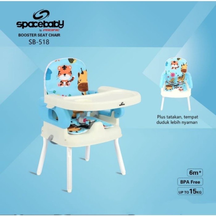 Kursi Makan Space Baby Sb 518 Booster Seat - Kursi Makan Bayi