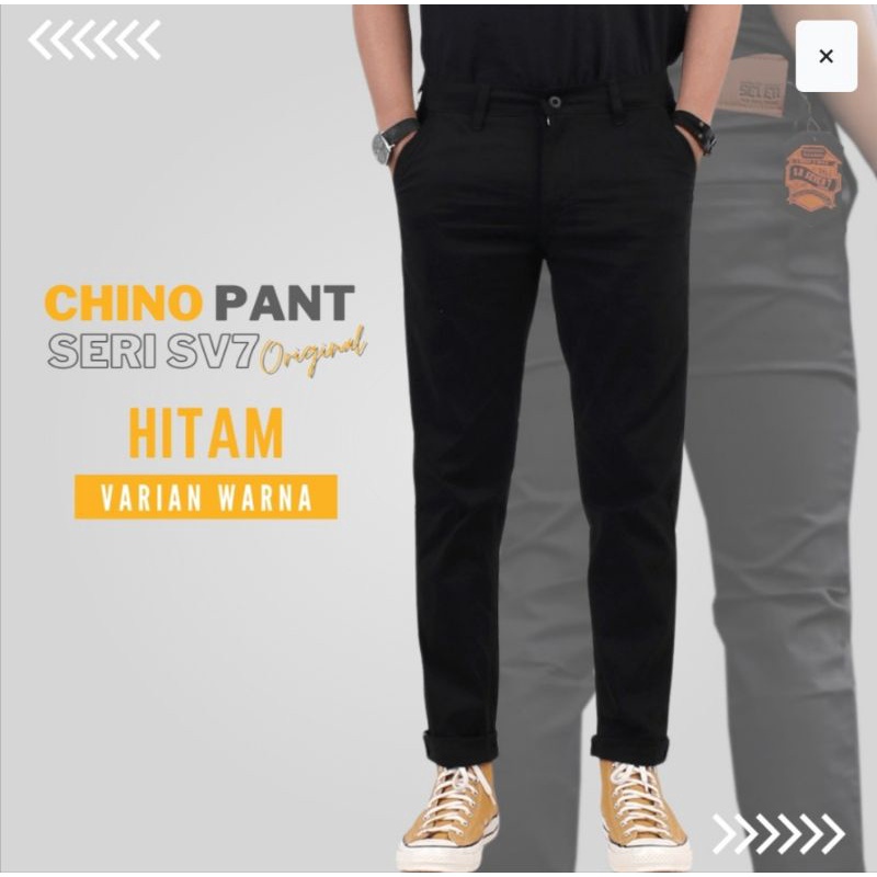 Celana Chinos Pria / Bahan Stretch / Melar / DICKIES / HURLEY Full Acc / Slimfit