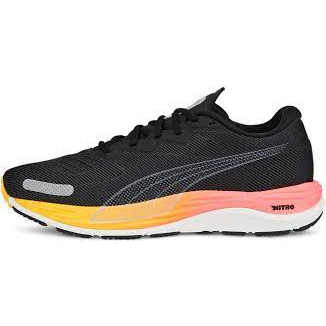 SEPATU RUNNING PUMA Velocity Nitro 2 Puma Black-Sunset Glow 195337 07