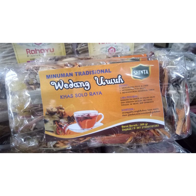 

Minuman Herbal Tradisional Wedang Uwuh Khas Solo Raya isi 10 Pcs
