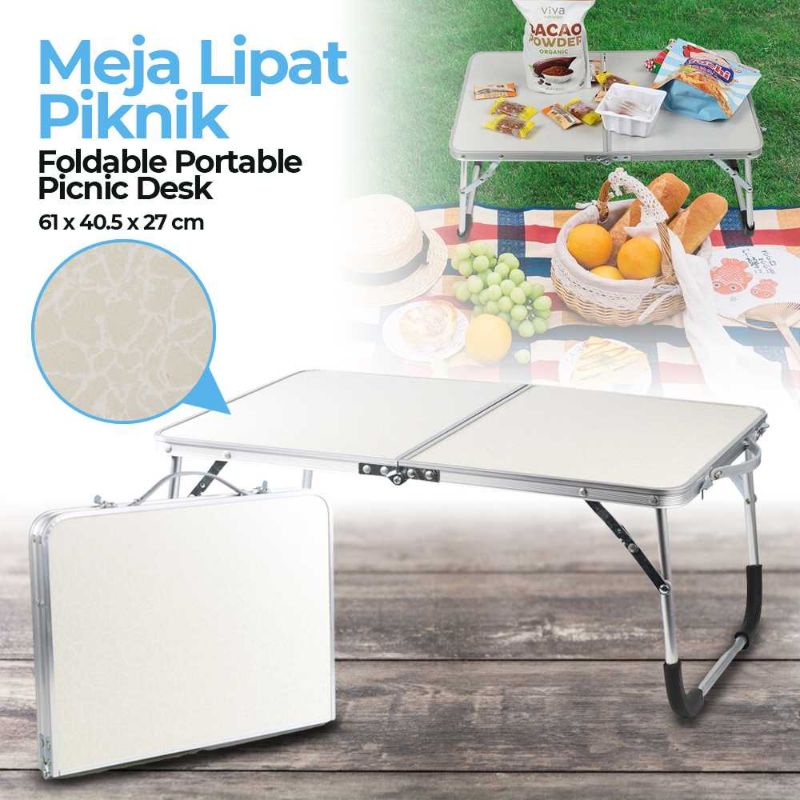 Meja Lipat Portable Camping Piknik Outdoor Folding Table Multifungsi