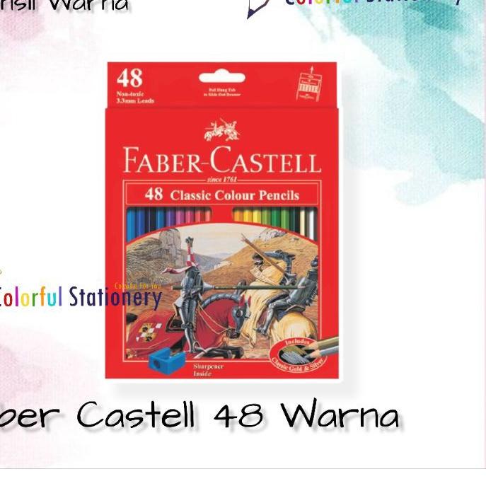 

바 Pensil Warna Faber Castell Panjang 48 Warna Classic Model Baru!