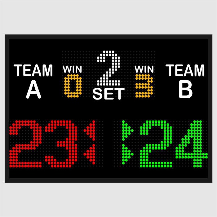 Score Board Badminton Tenis Meja Voli 70x50cm Papan Skor Digital Best Seller