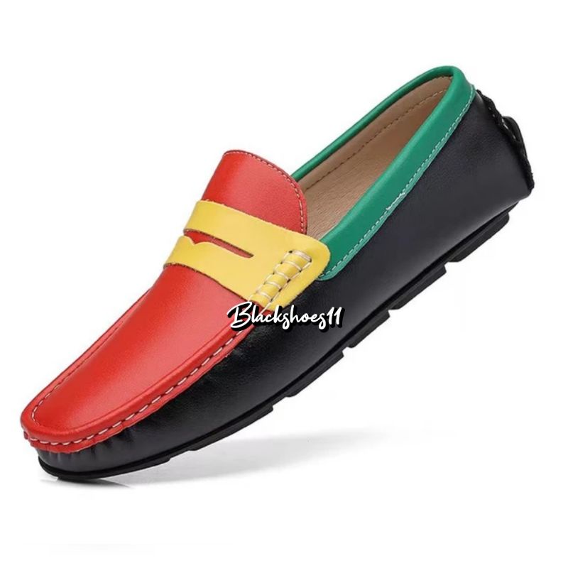 sepatu pria merah ijo hitam ram3