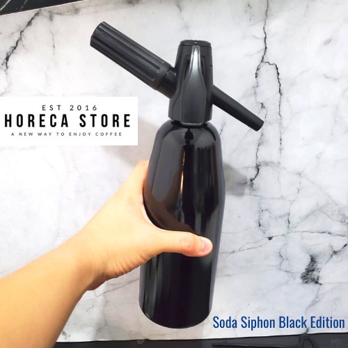Soda Siphon Black Edition 1 Liter - Soda Maker Dispenser Maker