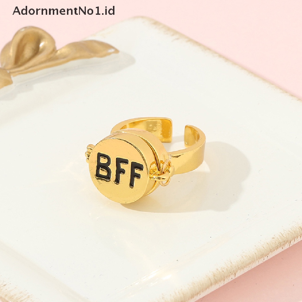 [AdornmentNo1] 2022cincin BFF Berputar Untuk Wanita Pria Tren Vintage Lucu Pasangan Buka Kecemasan Fidgets Ring Baru Spinner Perhiasan Sahabat Hadiah Keren [ID]