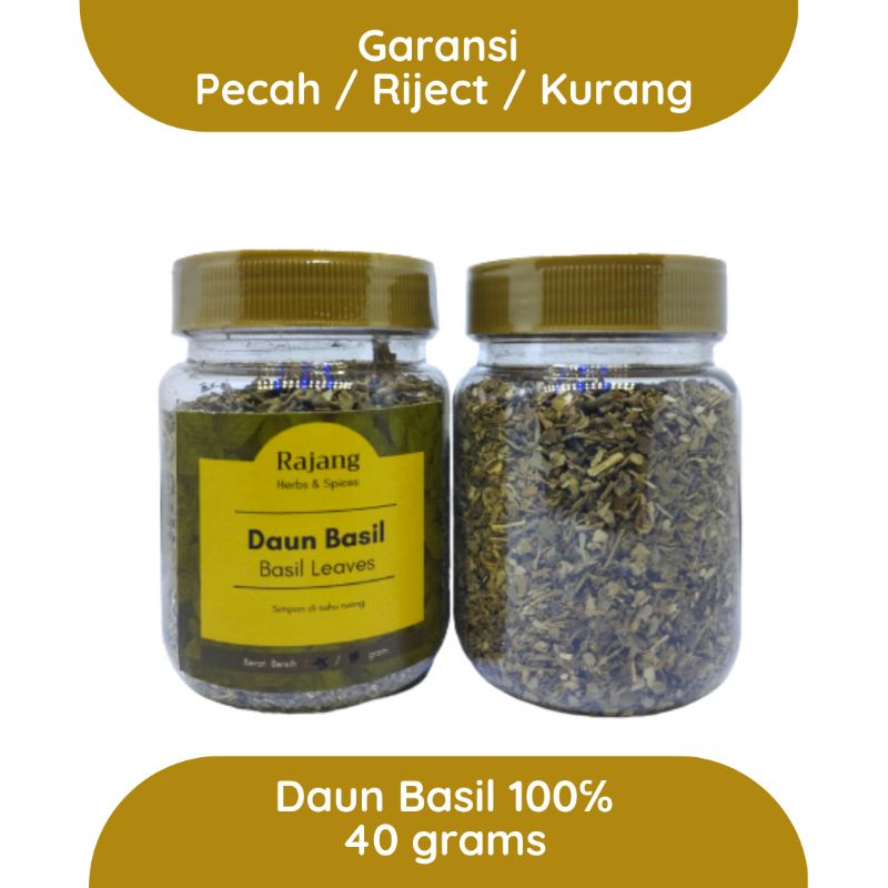 

Dried Basil 40 gr gram / Daun Basil Kering - Rajang Herbs & Spices