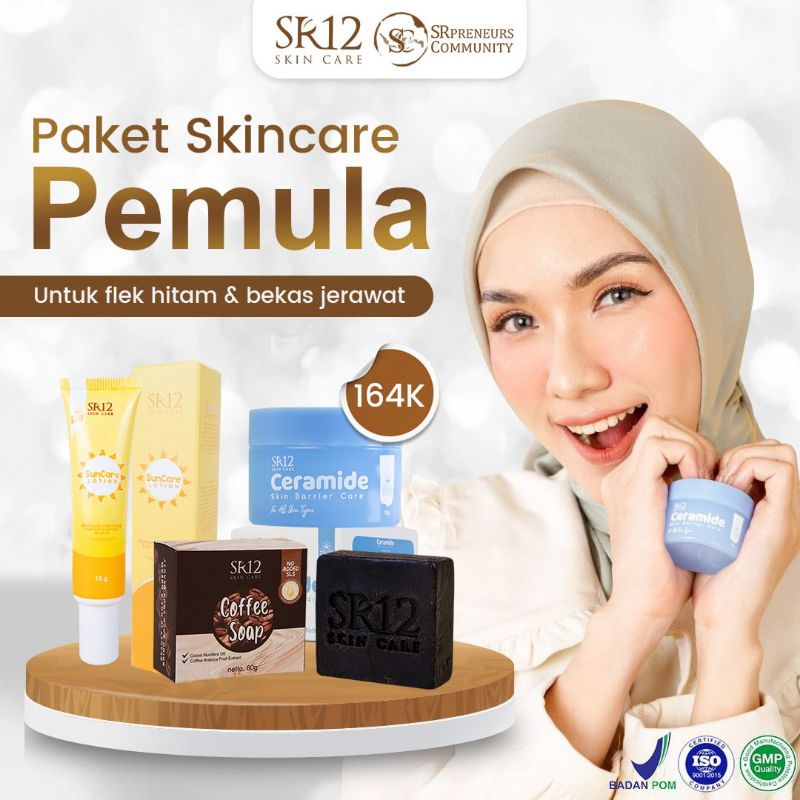 PAKET SKINCARE SR12 / PAKET PEMULA SR12 / PAKET KULIT KERING SR12 / PAKET KULIT NORMAL SR12 / PAKET 